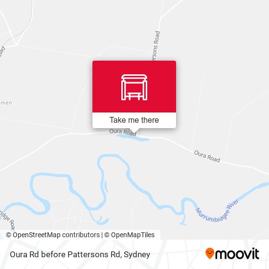 Oura Rd before Pattersons Rd map