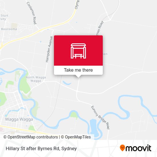 Hillary St after Byrnes Rd map