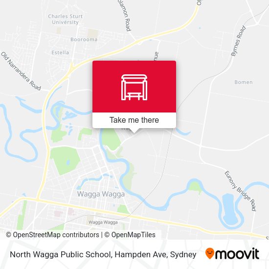 North Wagga Public School, Hampden Ave map