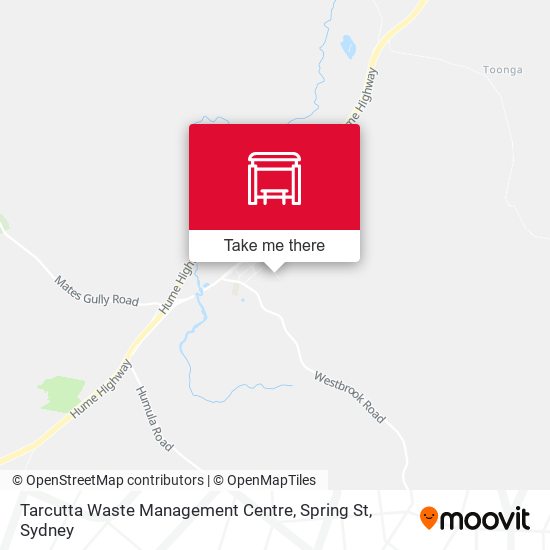 Tarcutta Waste Management Centre, Spring St map