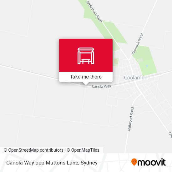 Canola Way opp Muttons Lane map