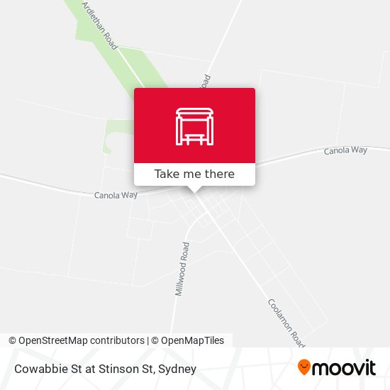 Cowabbie St at Stinson St map