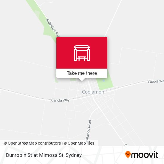 Dunrobin St at Mimosa St map