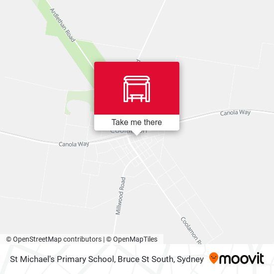 St Michael's Primary School, Bruce St South map