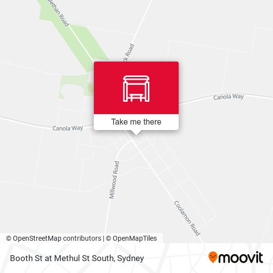 Booth St at Methul St South map