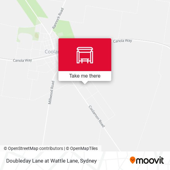 Doubleday Lane at Wattle Lane map