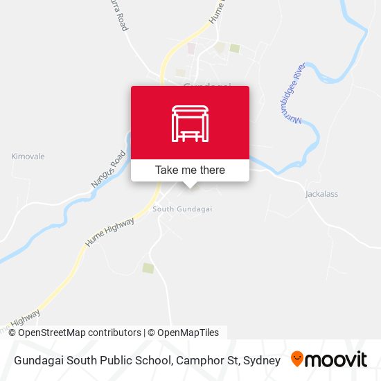 Gundagai South Public School, Camphor St map