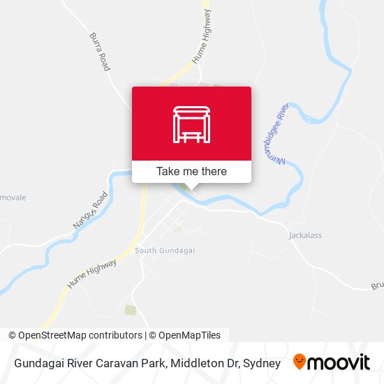 Gundagai River Caravan Park, Middleton Dr map