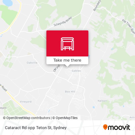 Cataract Rd opp Teton St map