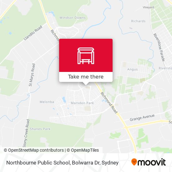 Mapa Northbourne Public School, Bolwarra Dr