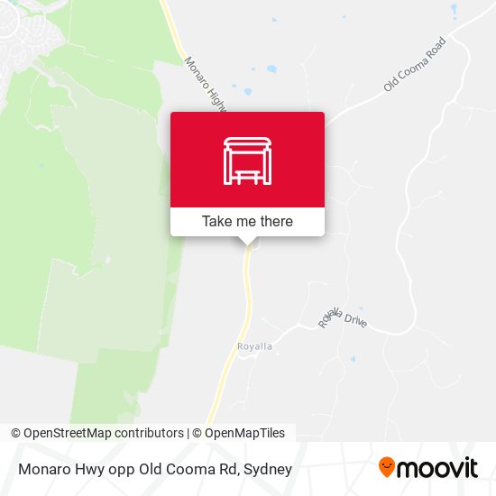 Monaro Hwy opp Old Cooma Rd map