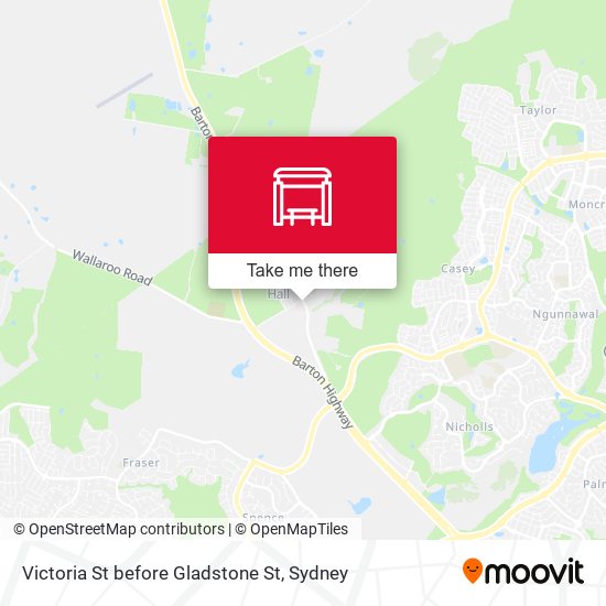 Victoria St before Gladstone St map