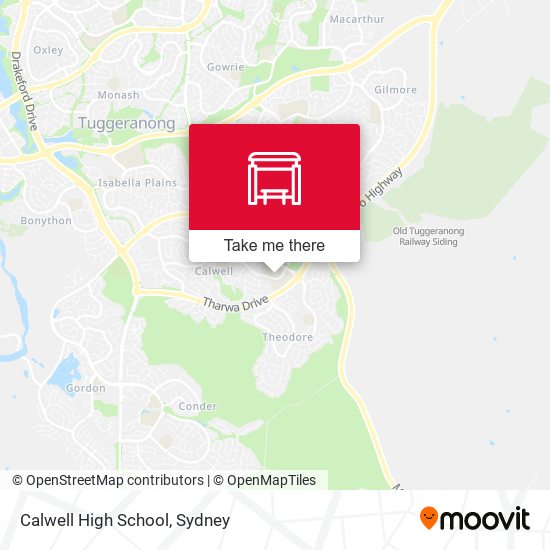 Calwell High School map