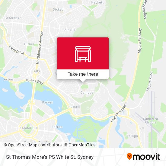 St Thomas More's PS White St map