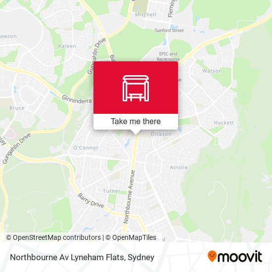 Northbourne Av Lyneham Flats map