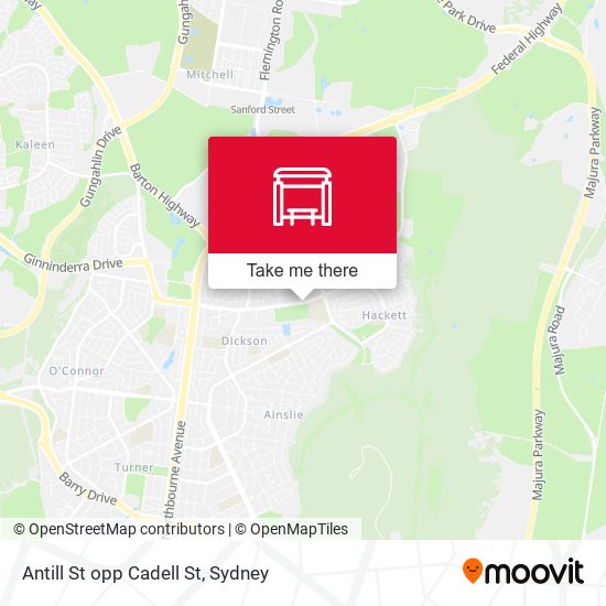 Antill St opp Cadell St map