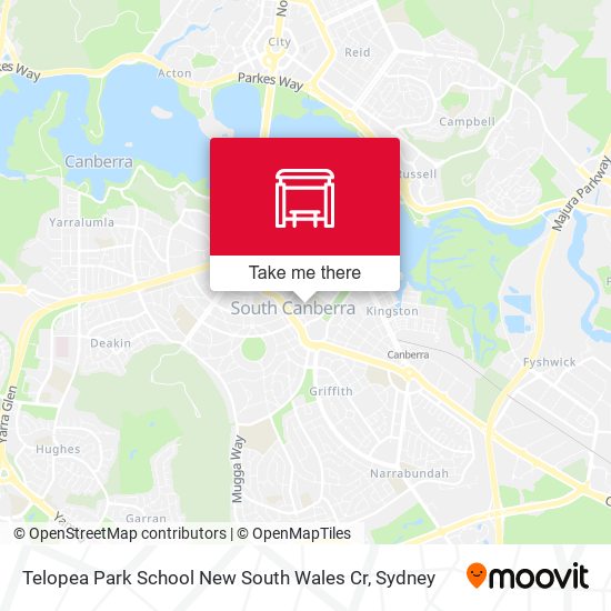 Telopea Park School New South Wales Cr map