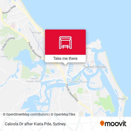 Caloola Dr after Kiata Pde map