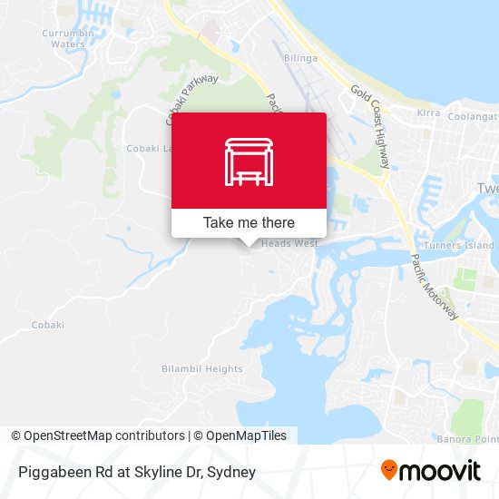 Piggabeen Rd at Skyline Dr map
