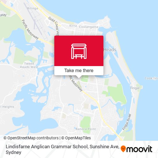 Lindisfarne Anglican Grammar School, Sunshine Ave map
