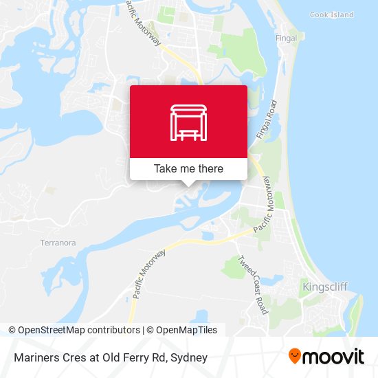 Mariners Cres at Old Ferry Rd map