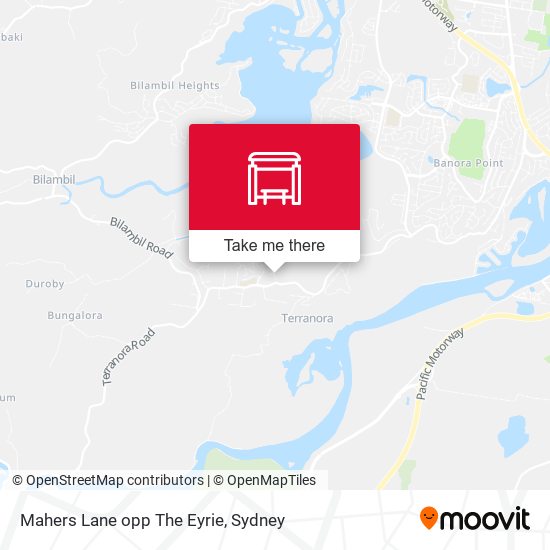 Mahers Lane opp The Eyrie map
