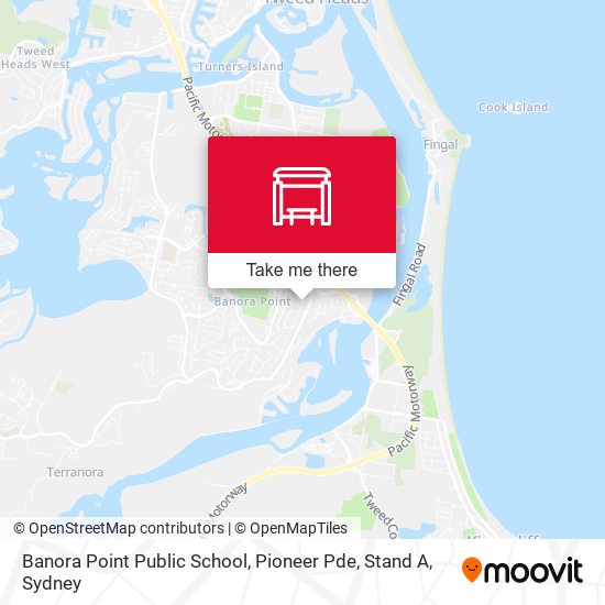 Banora Point Public School, Pioneer Pde, Stand A map