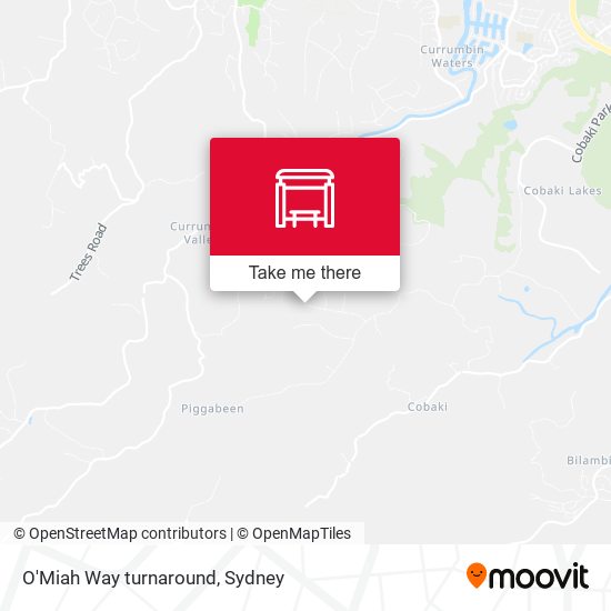 O'Miah Way turnaround map