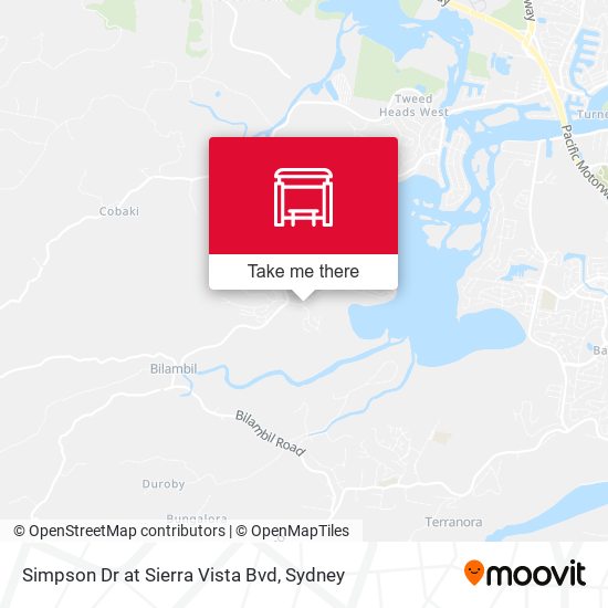 Simpson Dr at Sierra Vista Bvd map