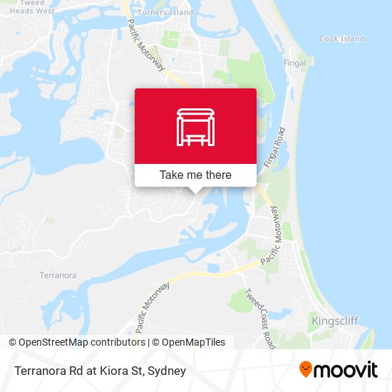 Terranora Rd at Kiora St map