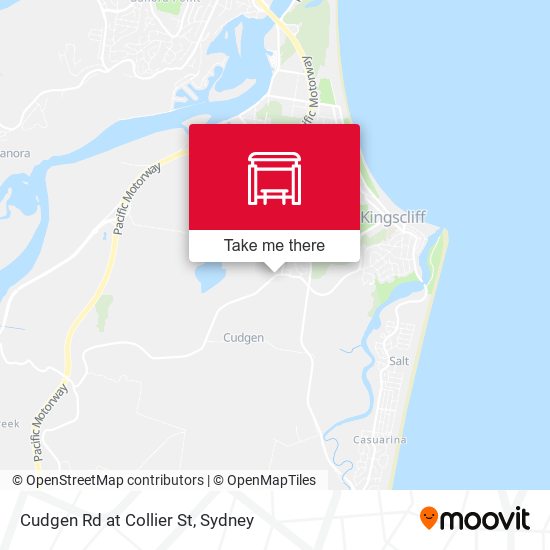 Cudgen Rd at Collier St map