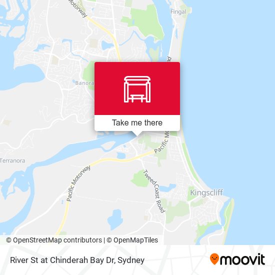 River St at Chinderah Bay Dr map