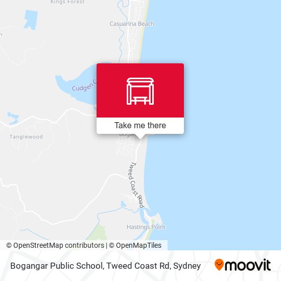 Bogangar Public School, Tweed Coast Rd map