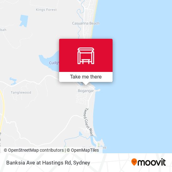 Banksia Ave at Hastings Rd map