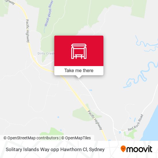 Solitary Islands Way opp Hawthorn Cl map