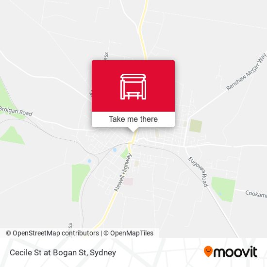 Cecile St at Bogan St map