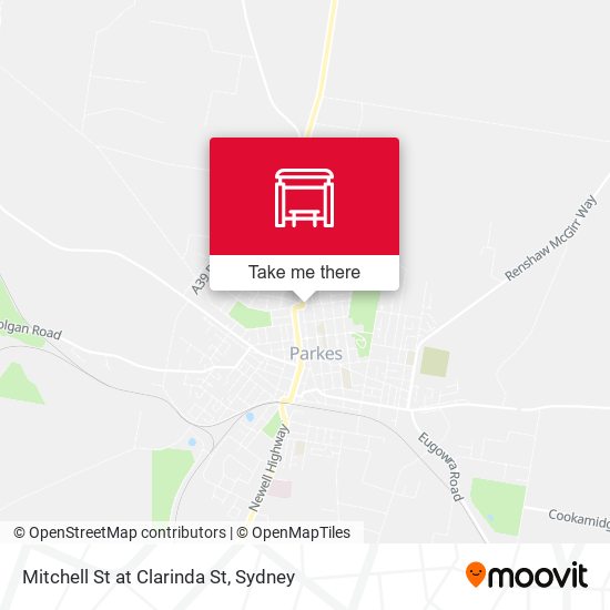 Mitchell St at Clarinda St map