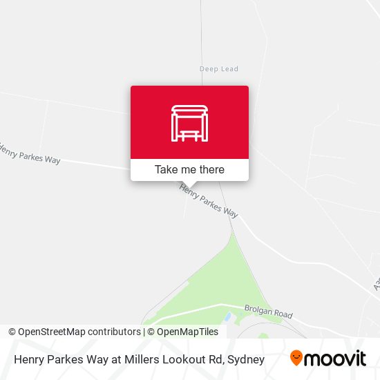 Henry Parkes Way at Millers Lookout Rd map