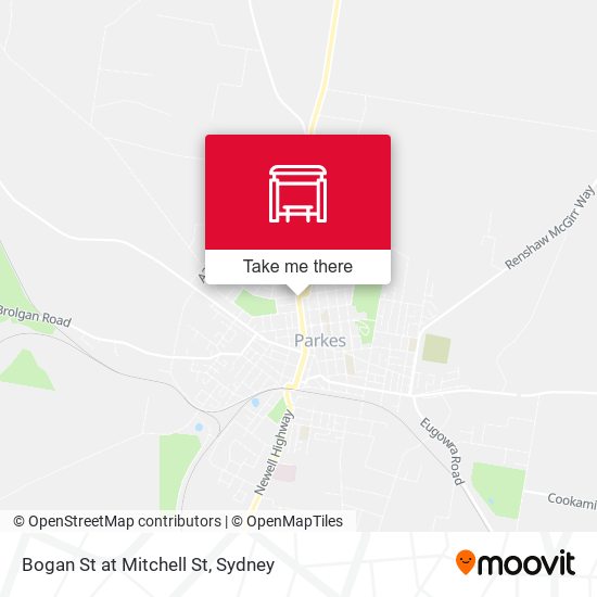 Bogan St at Mitchell St map