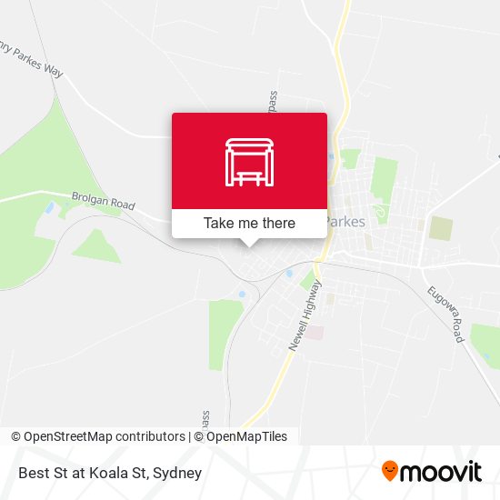 Best St at Koala St map