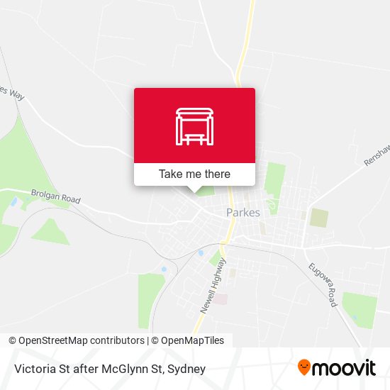 Victoria St after McGlynn St map