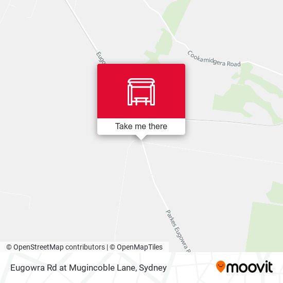 Eugowra Rd at Mugincoble Lane map