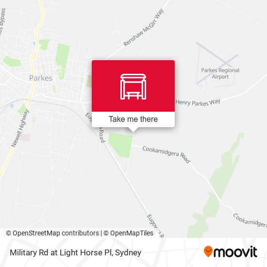 Military Rd at Light Horse Pl map