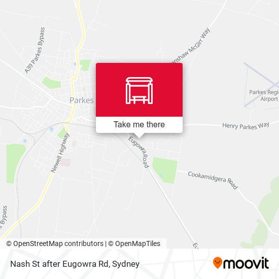 Nash St after Eugowra Rd map