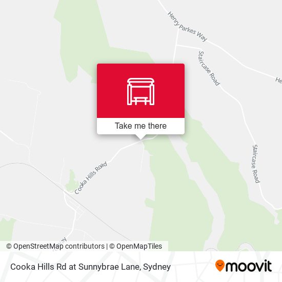 Cooka Hills Rd at Sunnybrae Lane map