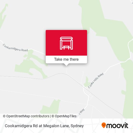 Cookamidgera Rd at Megalon Lane map