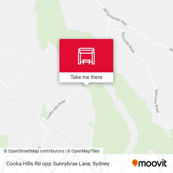 Cooka Hills Rd opp Sunnybrae Lane map