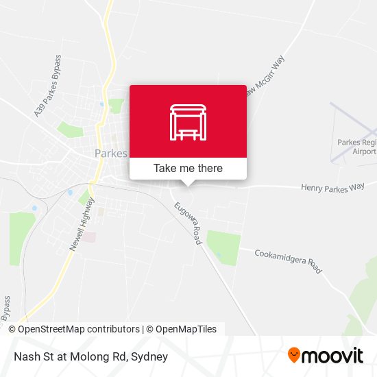 Nash St at Molong Rd map