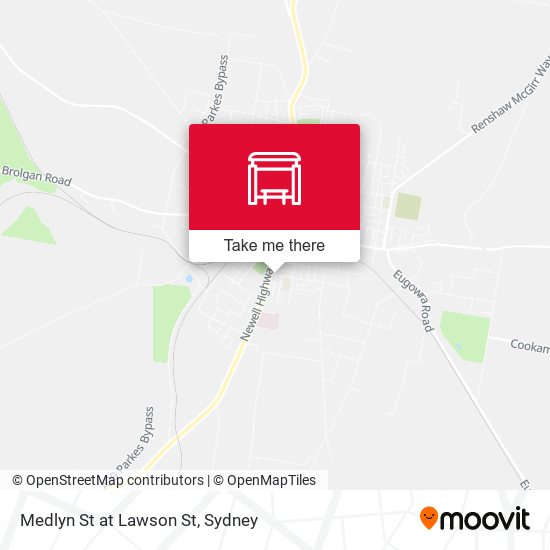 Medlyn St at Lawson St map