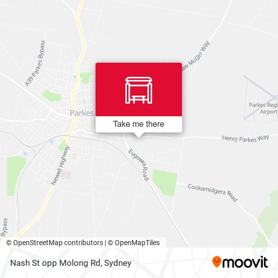 Nash St opp Molong Rd map